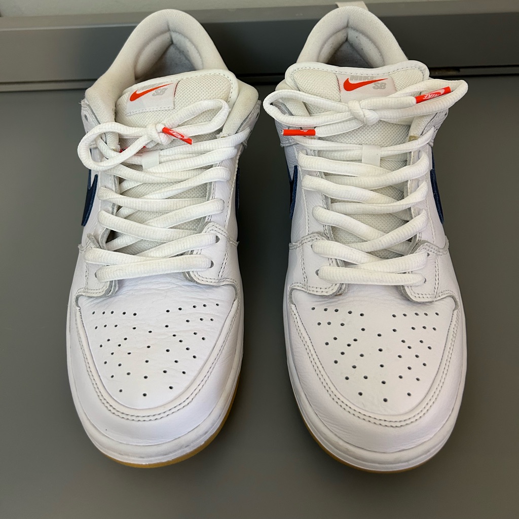 Nike Sb Dunk Low Orange Label (White/Navy) Men's